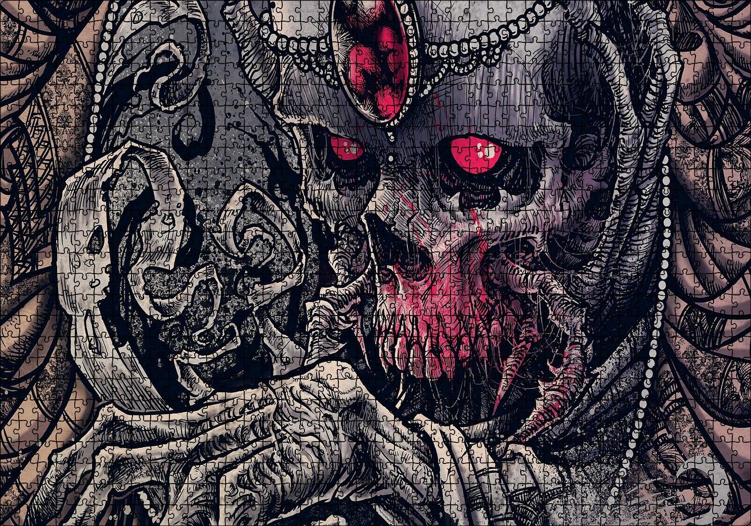 Carnifex Die Without Hope Görseli Puzzle Yapboz MDF Ahşap 1000 Parça 49 cm X 68 cm