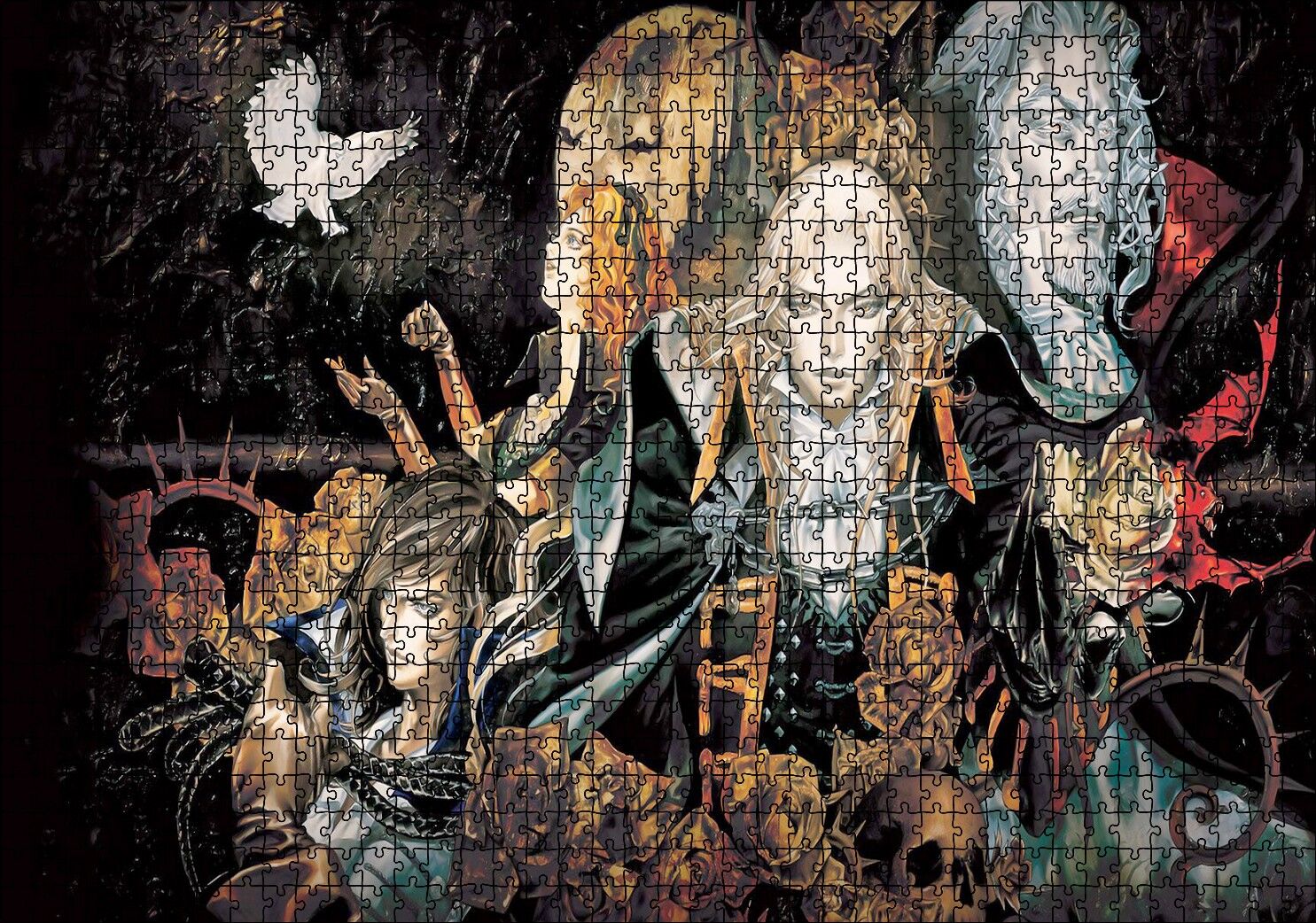 Castlevania Dizi Filmi Grimoire Of Souls Animasyon Görseli Puzzle Yapboz MDF Ahşap 1000 Parça 49 cm X 68 cm