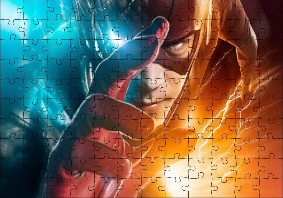 The Flasch Sezon 9 Film Görseli Puzzle Yapboz MDF Ahşap