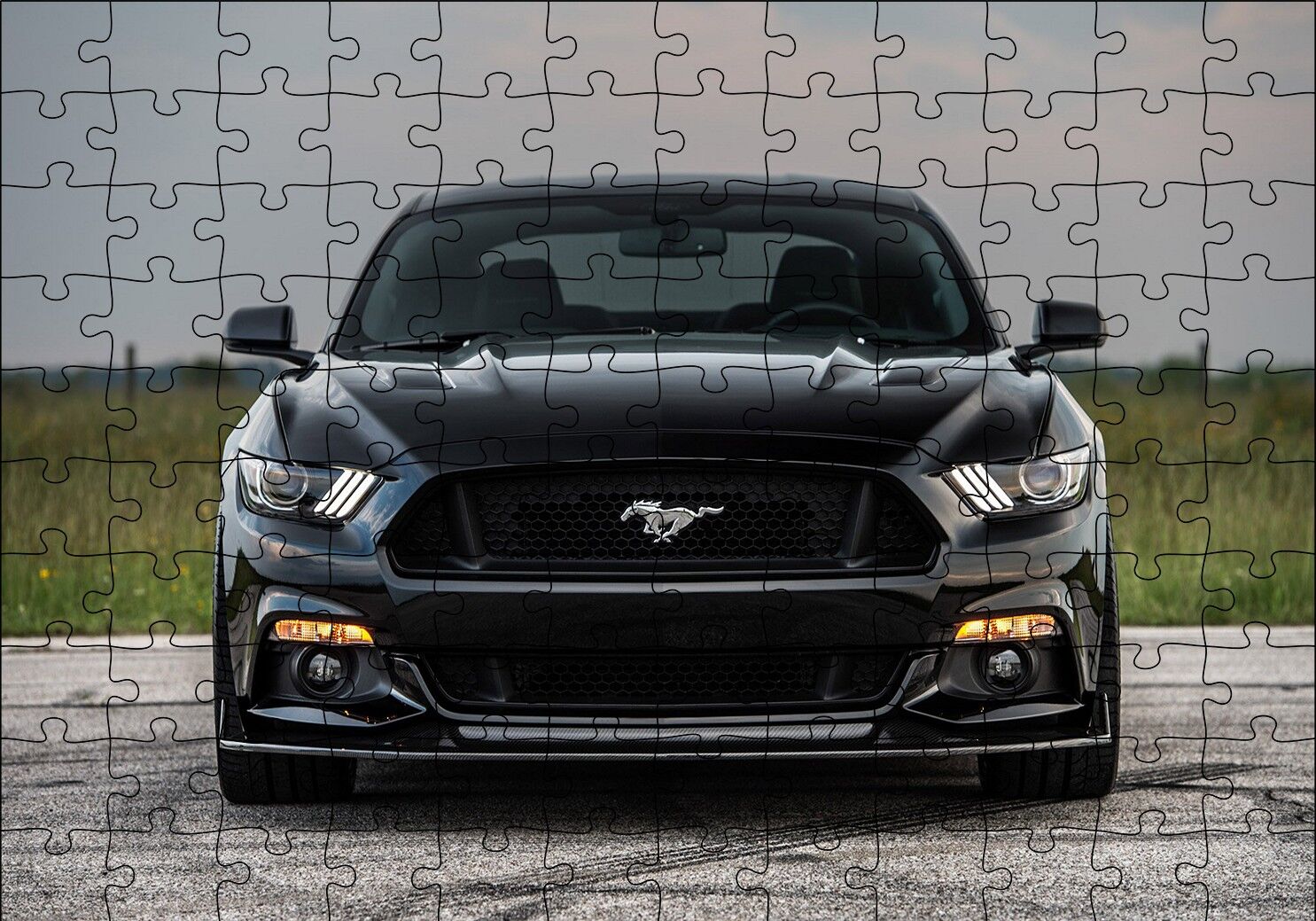 Ford Mustang Hennessey Anniversary Edition Puzzle Yapboz MDF Ahşap