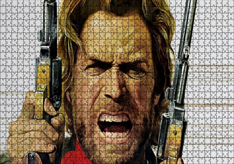 Clint Eastwood Angry Puzzle Yapboz MDF Ahşap 1000 Parça 49 cm X 68 cm