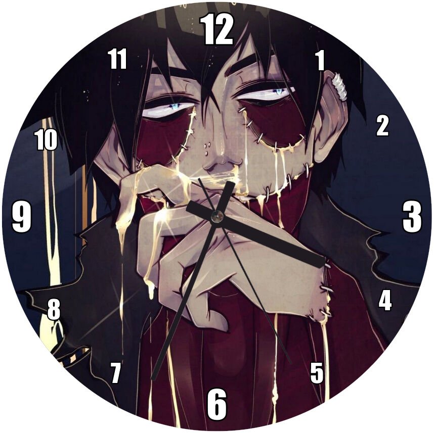 Dabi Animasyon Görseli Mdf Ahşap Duvar Saati