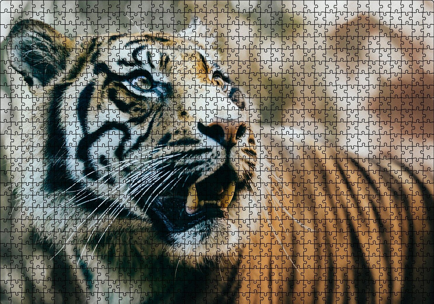 Kaplan Saldırıya Hazır Puzzle Yapboz MDF Ahşap 1000 Parça 49 cm X 68 cm