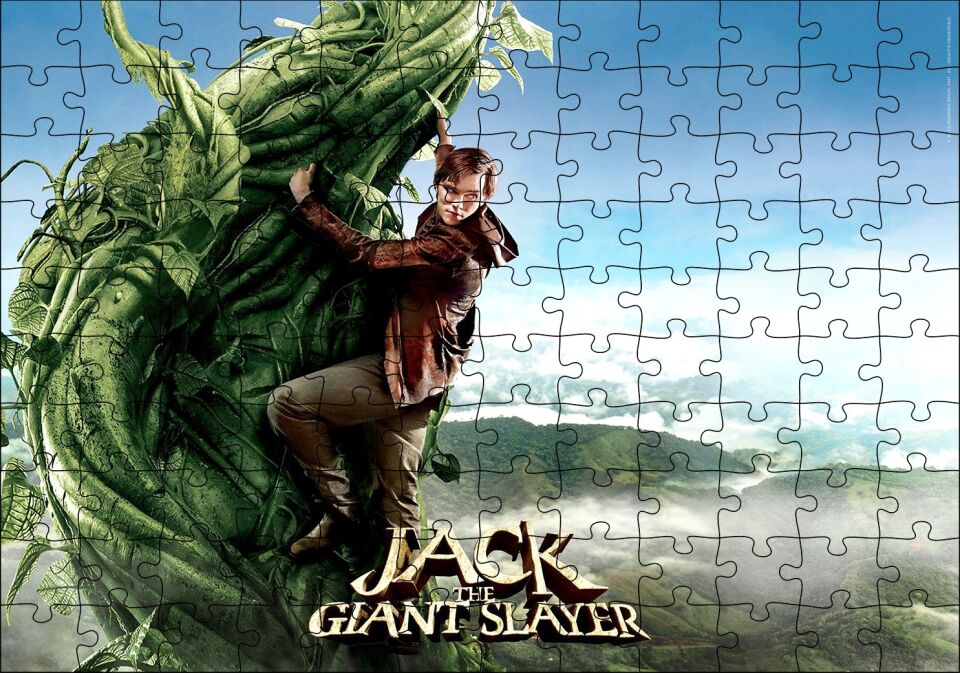 Dev Avcısı Jack ve Sarmaşığı Puzzle Yapboz MDF Ahşap 120 Parça 24 cm X 34 cm