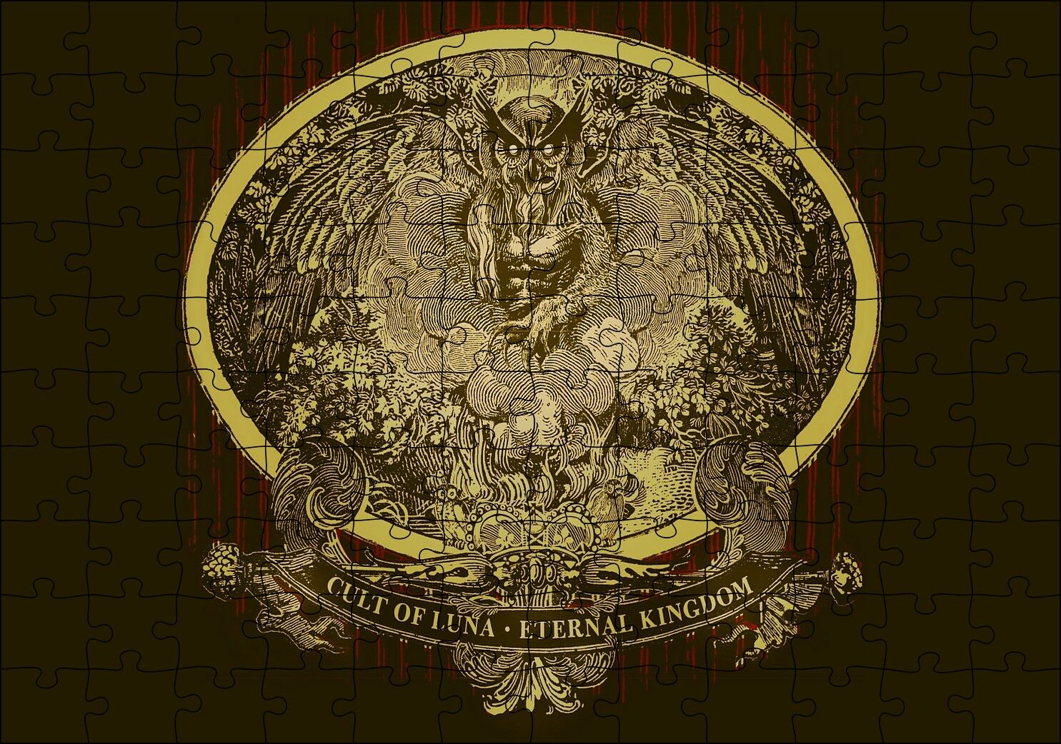 Cult Of Luna Eternal Kingdom Görseli Puzzle Yapboz MDF Ahşap 120 Parça 24 cm X 34 cm