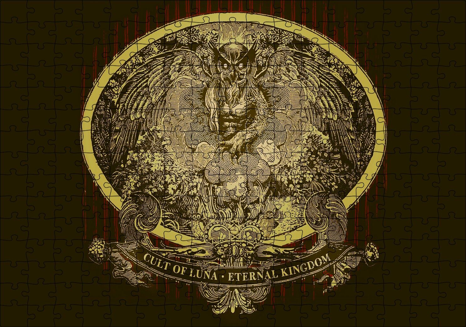 Cult Of Luna Eternal Kingdom Görseli Puzzle Yapboz MDF Ahşap 255 Parça 34 cm X 49 cm