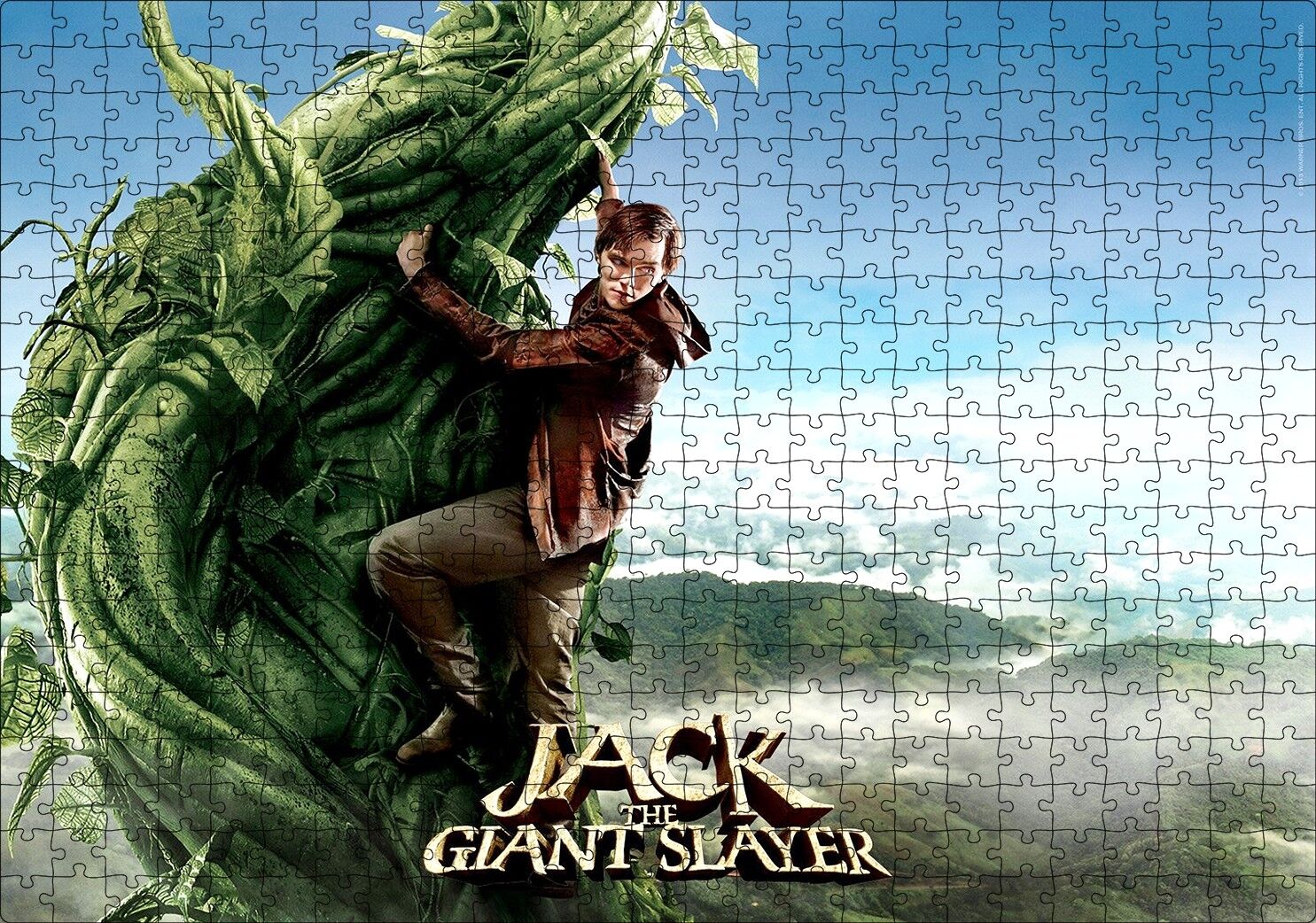 Dev Avcısı Jack ve Sarmaşığı Puzzle Yapboz MDF Ahşap 500 Parça 49 cm X 68 cm