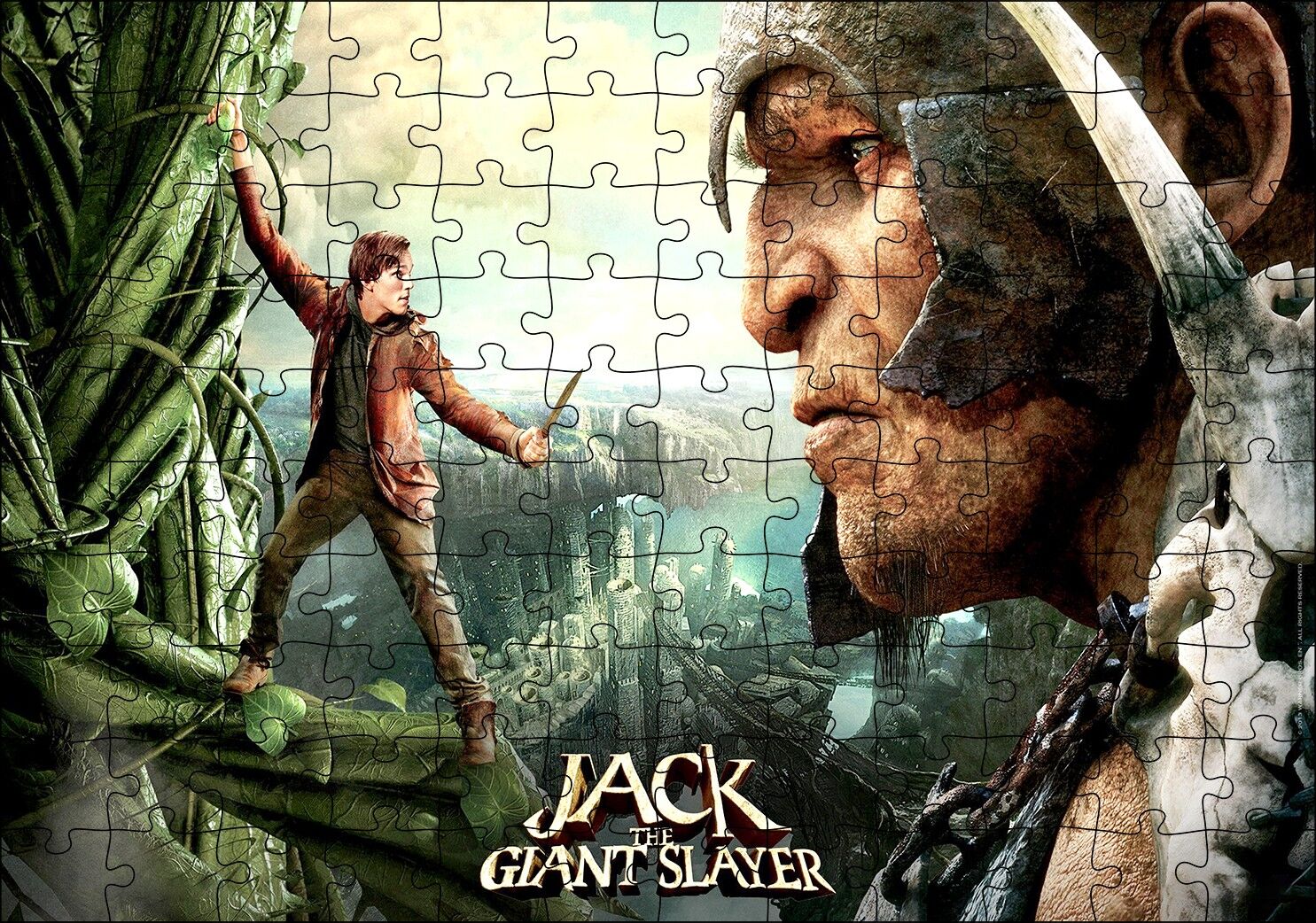 Dev Avcısı Jack Puzzle Yapboz MDF Ahşap 120 Parça 24 cm X 34 cm