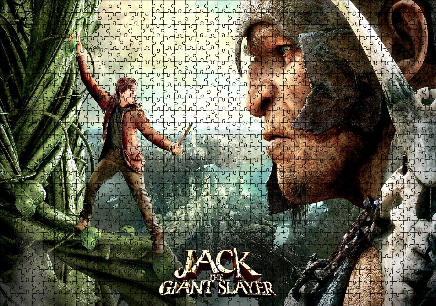 Dev Avcısı Jack Puzzle Yapboz MDF Ahşap 1000 Parça 49 cm X 68 cm