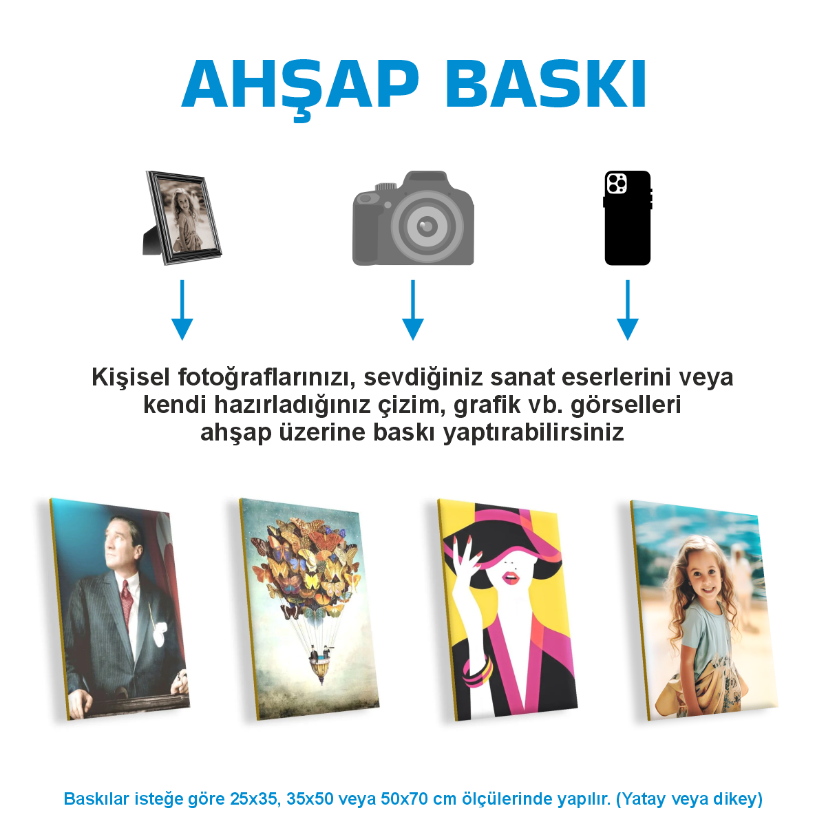 Kişiye Özel Duvar Tablosu Ahşap (MDF)