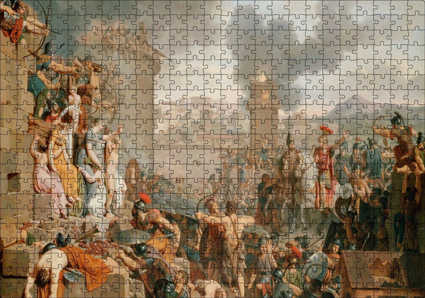 Roma Savaşları Görseli Puzzle Yapboz MDF Ahşap 500 Parça 49 cm X 68 cm
