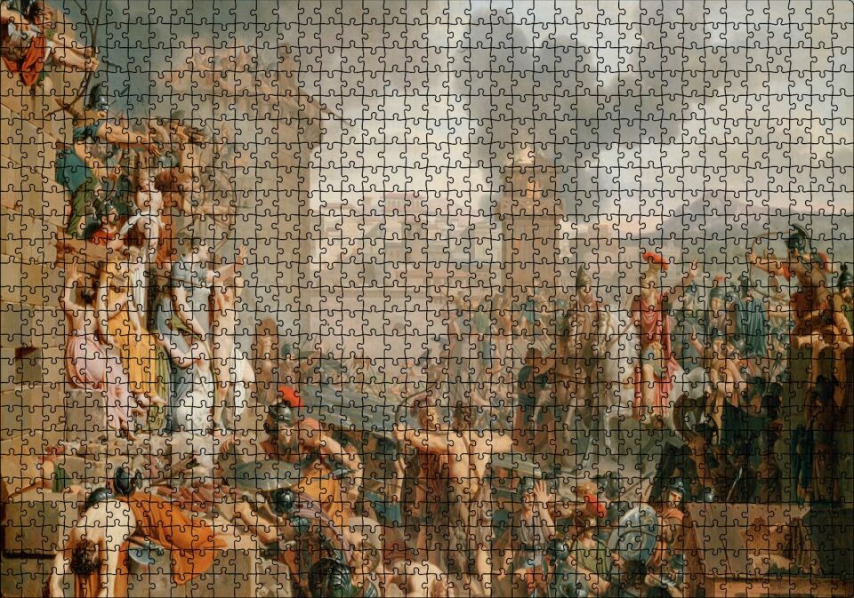 Roma Savaşları Görseli Puzzle Yapboz MDF Ahşap 1000 Parça 49 cm X 68 cm