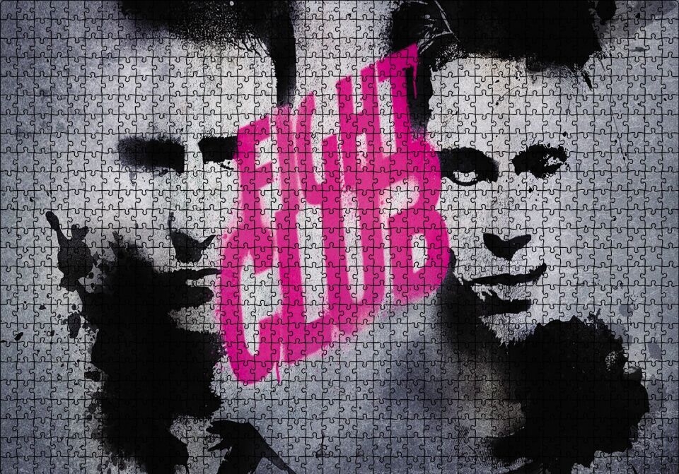 Fight Club Two Heroes Puzzle Yapboz MDF Ahşap 1000 Parça 49 cm X 68 cm