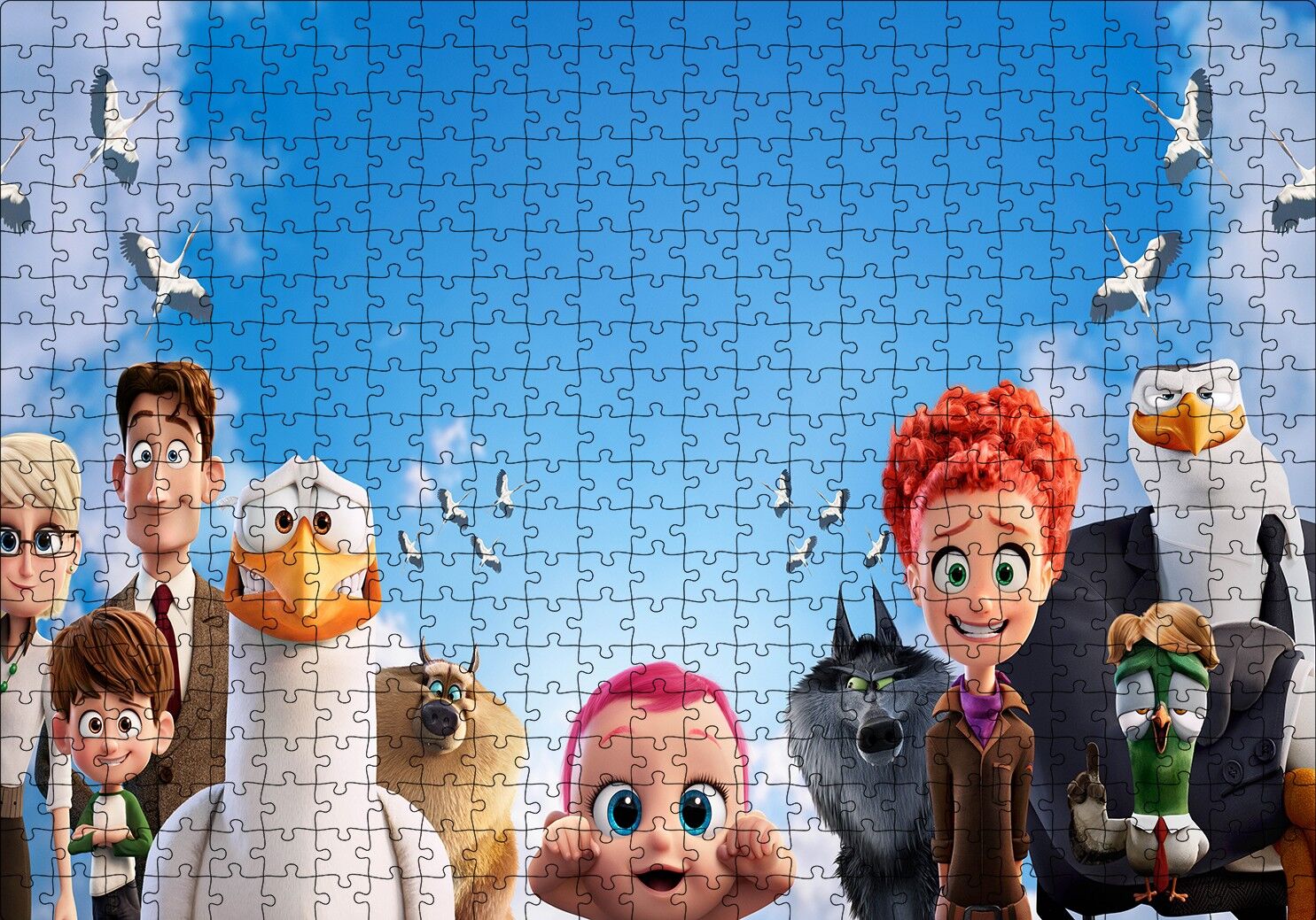 Leylekler Filmi Tam Kadro Puzzle Yapboz MDF Ahşap 500 Parça 49 cm X 68 cm