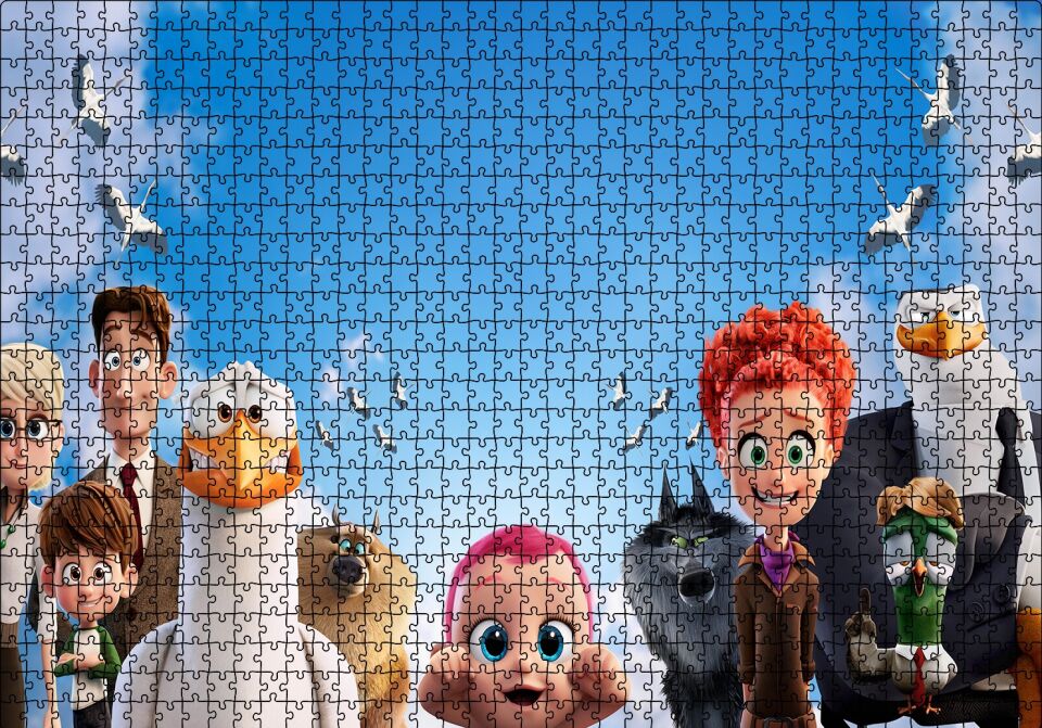 Leylekler Filmi Tam Kadro Puzzle Yapboz MDF Ahşap 1000 Parça 49 cm X 68 cm