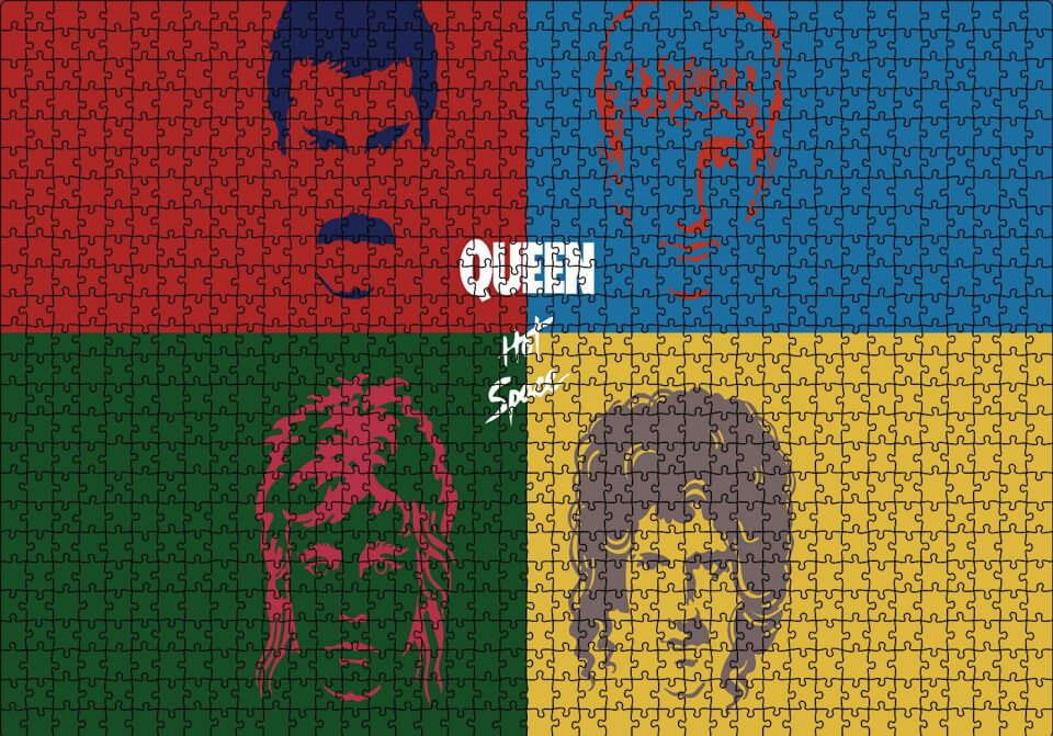 Queen Hot Space Puzzle Yapboz MDF Ahşap 1000 Parça 49 cm X 68 cm