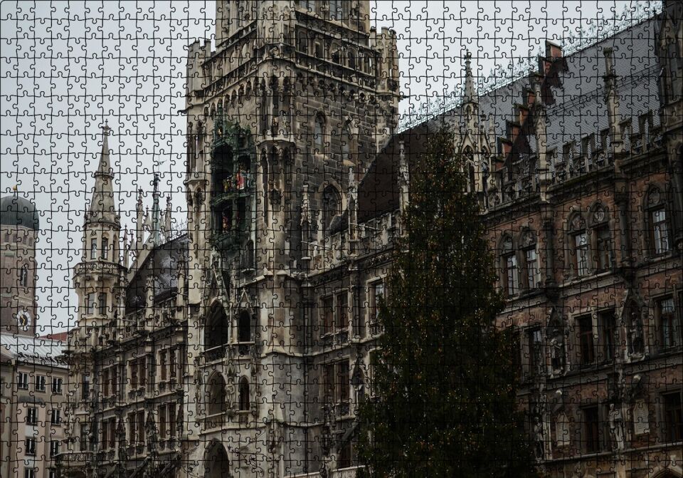 Tarihi Görkemli Katedral Puzzle Yapboz MDF Ahşap 1000 Parça 49 cm X 68 cm
