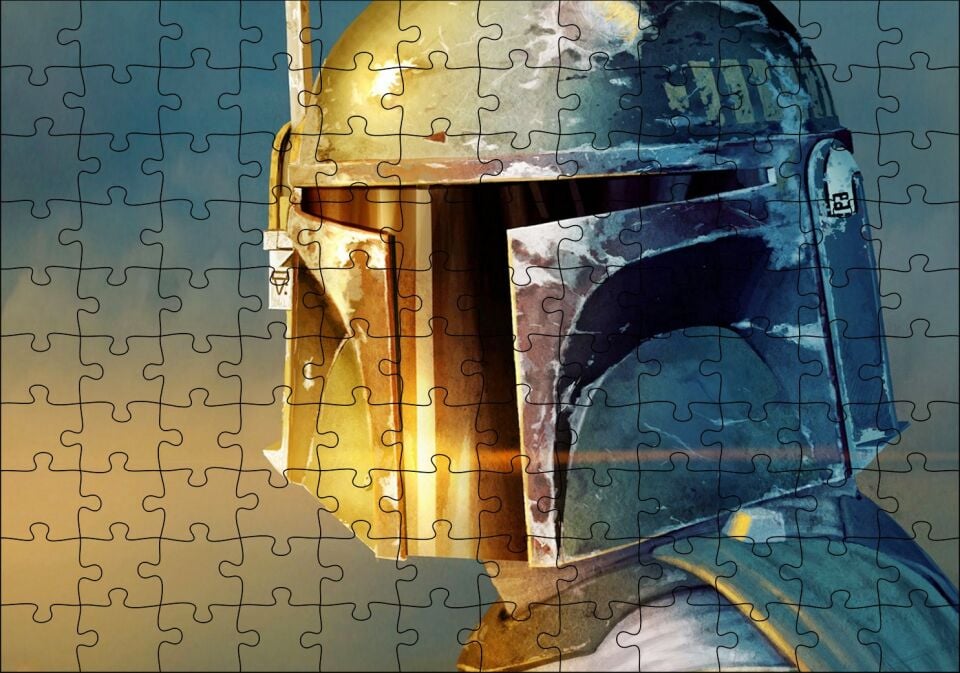 Yıldız Savaşları Boba Fett Puzzle Yapboz MDF Ahşap