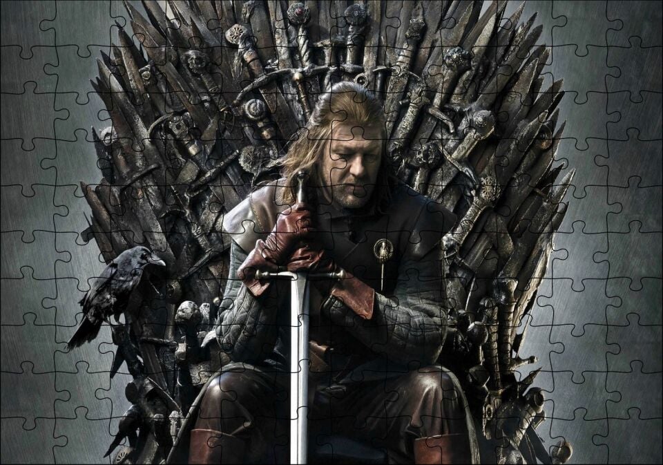 Yüzüklerin Efendisi Sean Fasulyesi Görsel Puzzle Yapboz MDF Ahşap