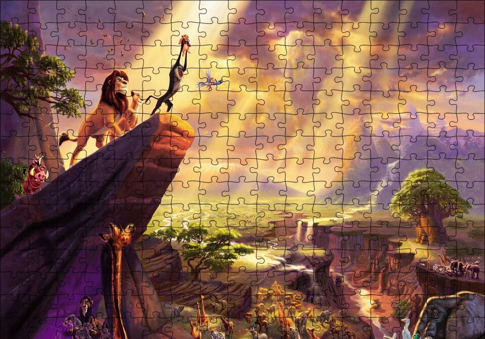 The Lion King Puzzle Yapboz MDF Ahşap 255 Parça 34 cm X 49 cm