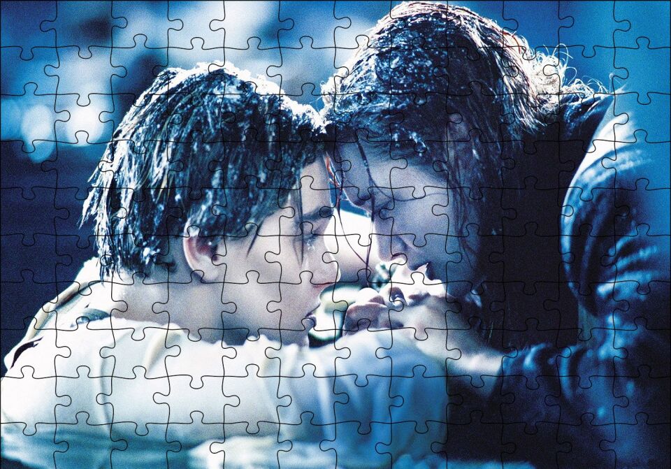 Titanic Jack ve Rose Veda Puzzle Yapboz MDF Ahşap