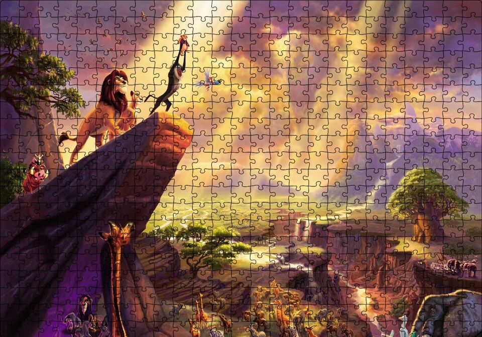 The Lion King Puzzle Yapboz MDF Ahşap 500 Parça 49 cm X 68 cm