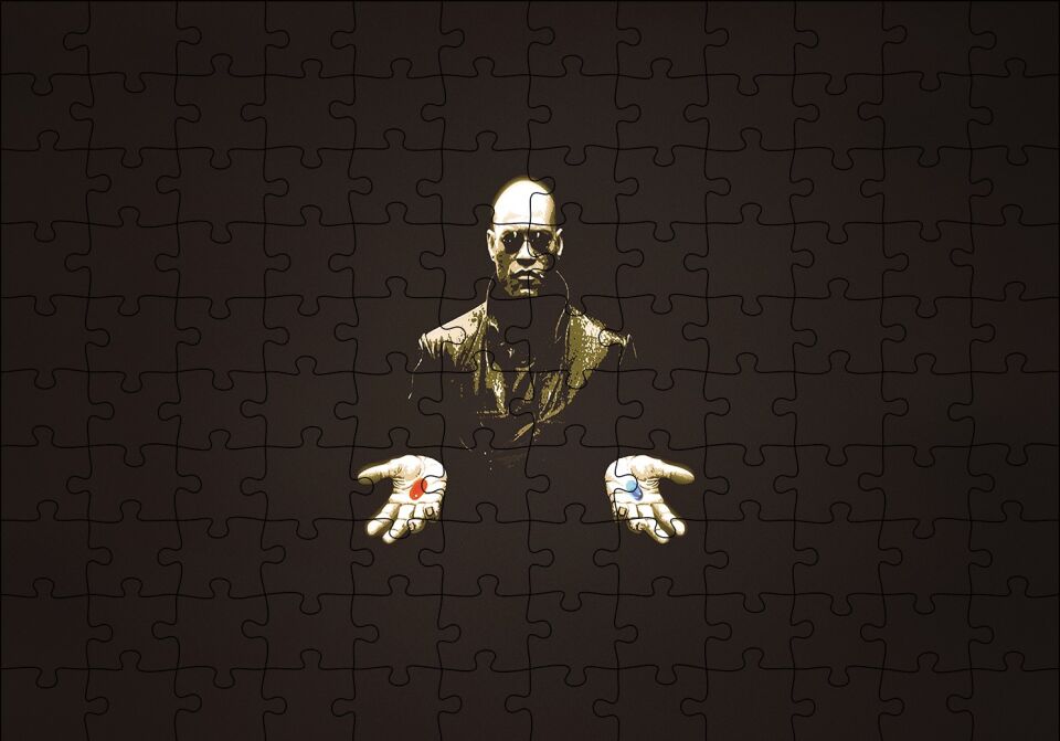 The Matrix Puzzle Yapboz MDF Ahşap 120 Parça 24 cm X 34 cm