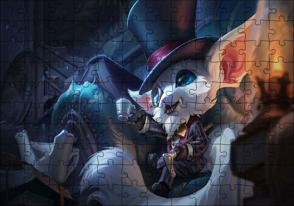 Efsaneler Ligi Gnar Beyefendi Görseli Puzzle Yapboz MDF Ahşap 120 Parça 24 cm X 34 cm