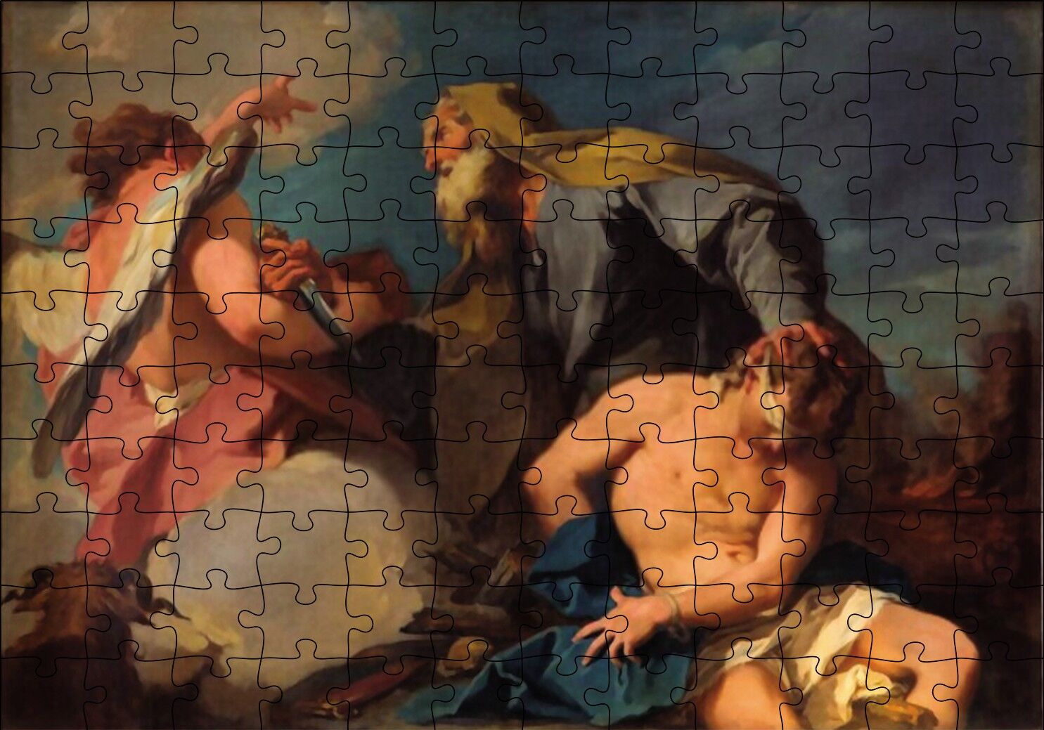 Hz İbrahime Melek Puzzle Yapboz MDF Ahşap 120 Parça 24 cm X 34 cm