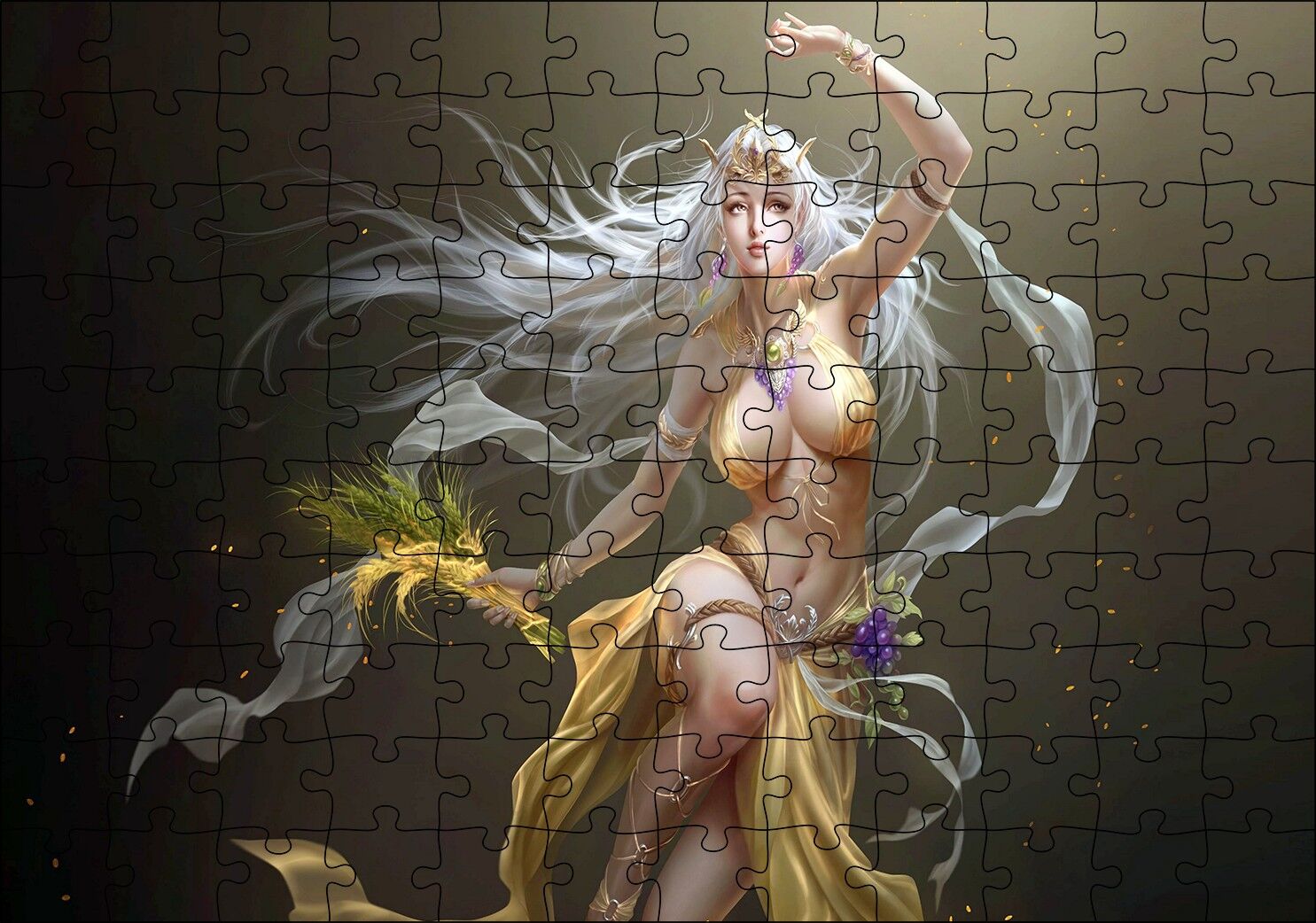 League of Angels Melek Savaşçı Puzzle Yapboz MDF Ahşap 120 Parça 24 cm X 34 cm