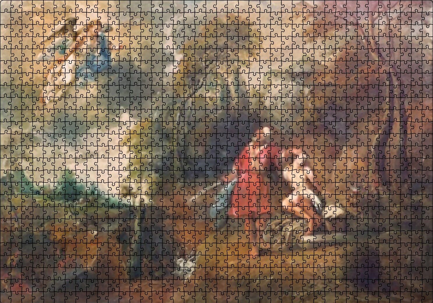 Aşap Tablo Domenico Piola dan Puzzle Yapboz MDF Ahşap 1000 Parça 49 cm X 68 cm
