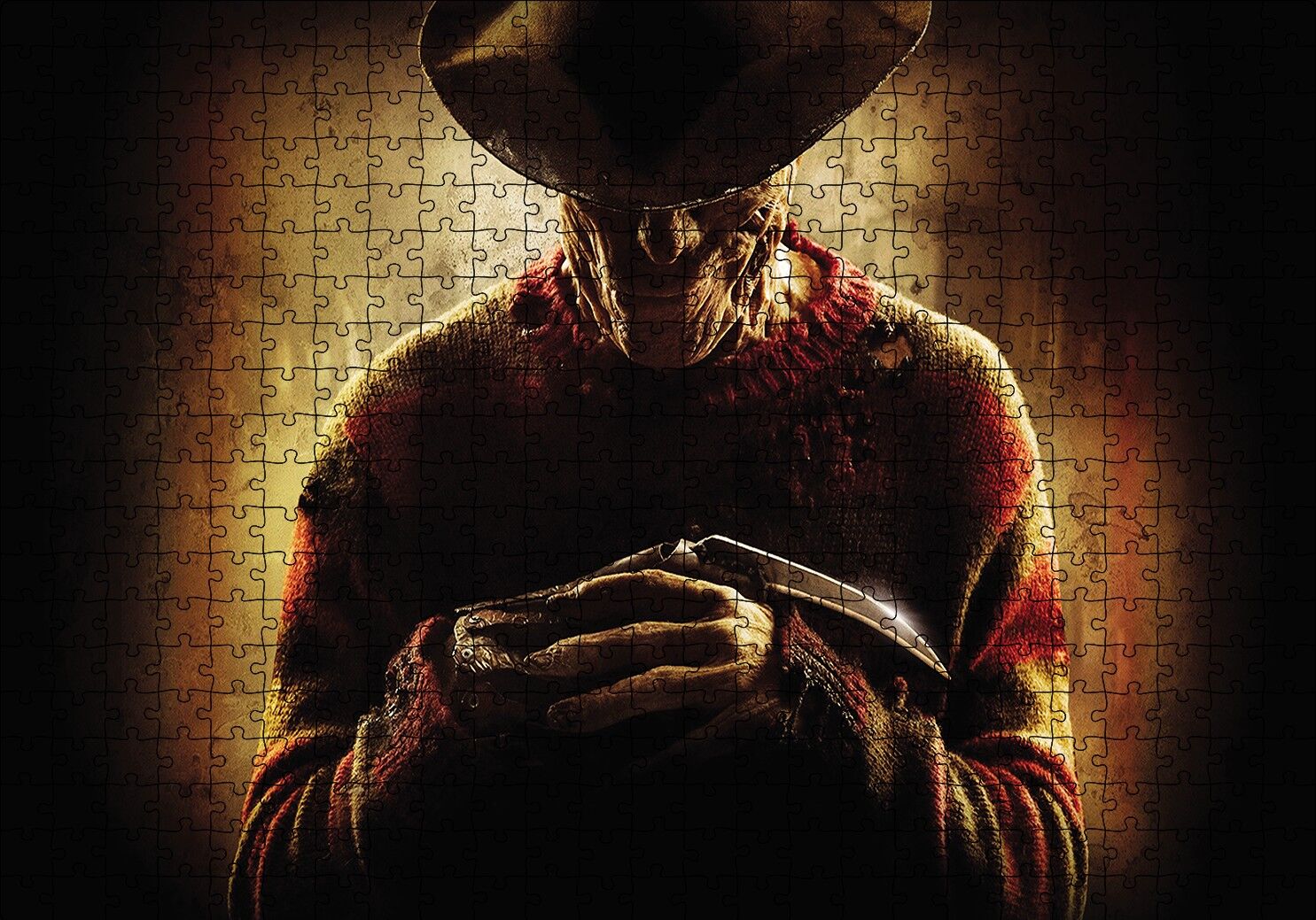 Freddy Krueger Puzzle Yapboz MDF Ahşap 500 Parça 49 cm X 68 cm