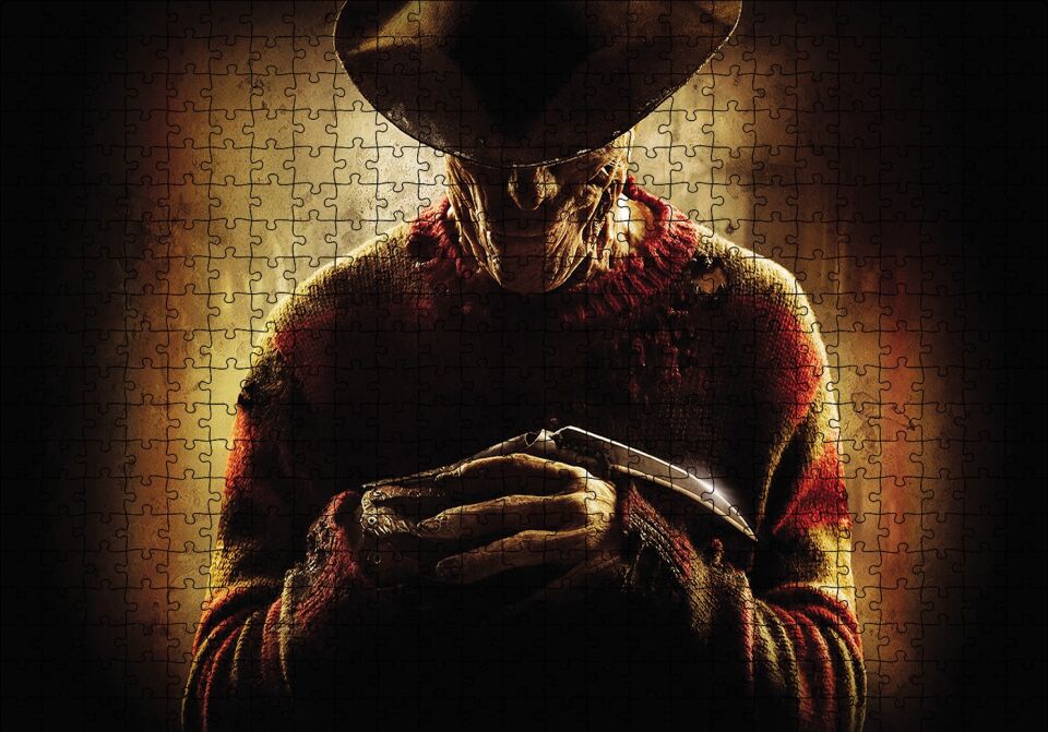 Freddy Krueger Puzzle Yapboz MDF Ahşap 500 Parça 49 cm X 68 cm