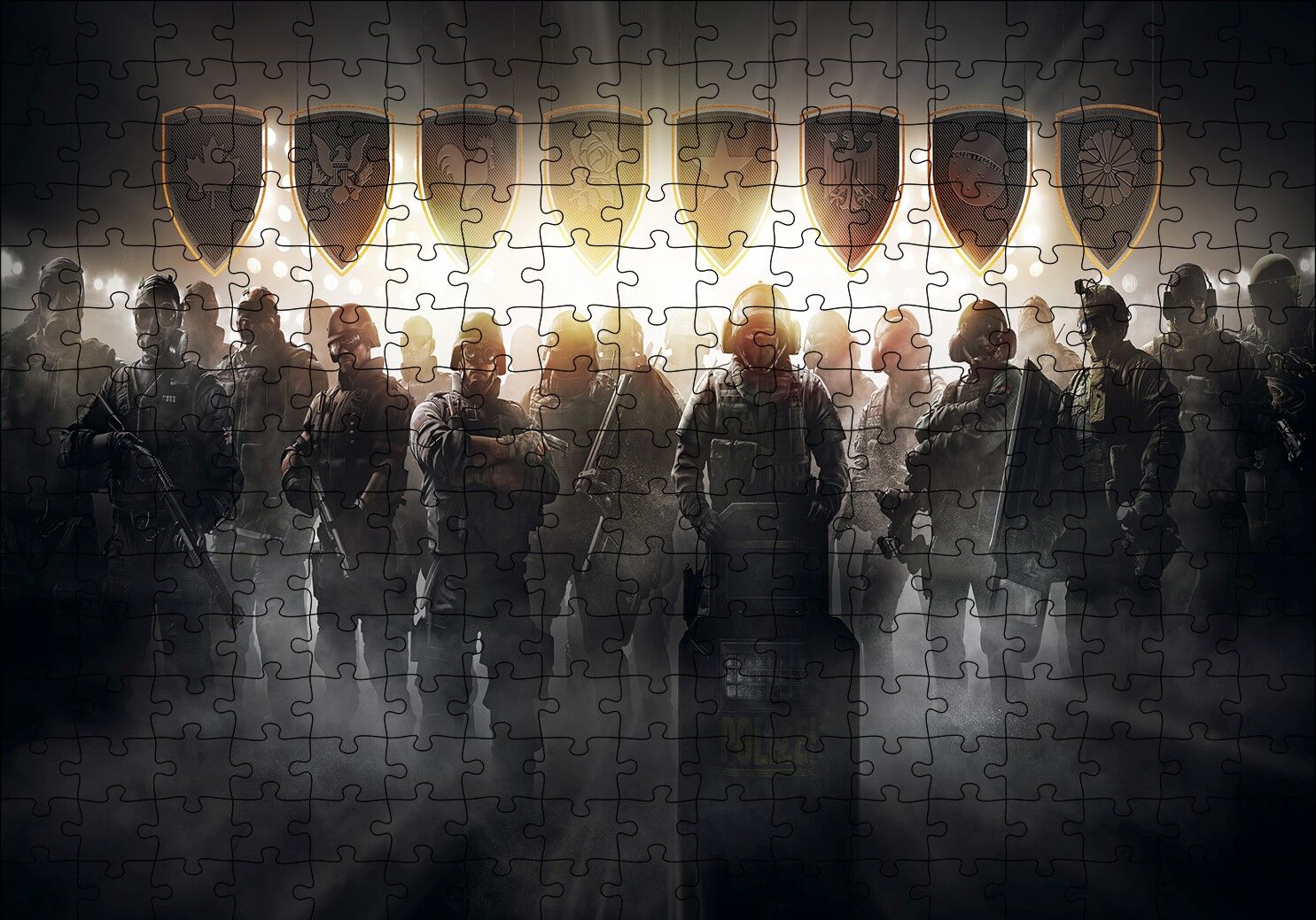 Rainbow Six Siege Pro League Puzzle Yapboz MDF Ahşap 255 Parça 34 cm X 49 cm