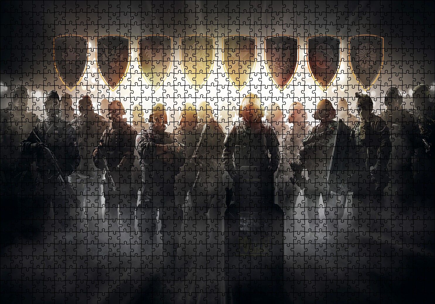 Rainbow Six Siege Pro League Puzzle Yapboz MDF Ahşap 1000 Parça 49 cm X 68 cm
