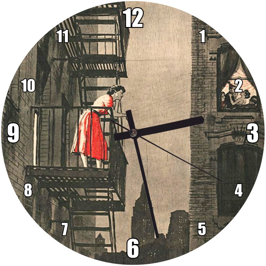 Aşıklar Şehri  Mdf Ahşap Duvar Saati