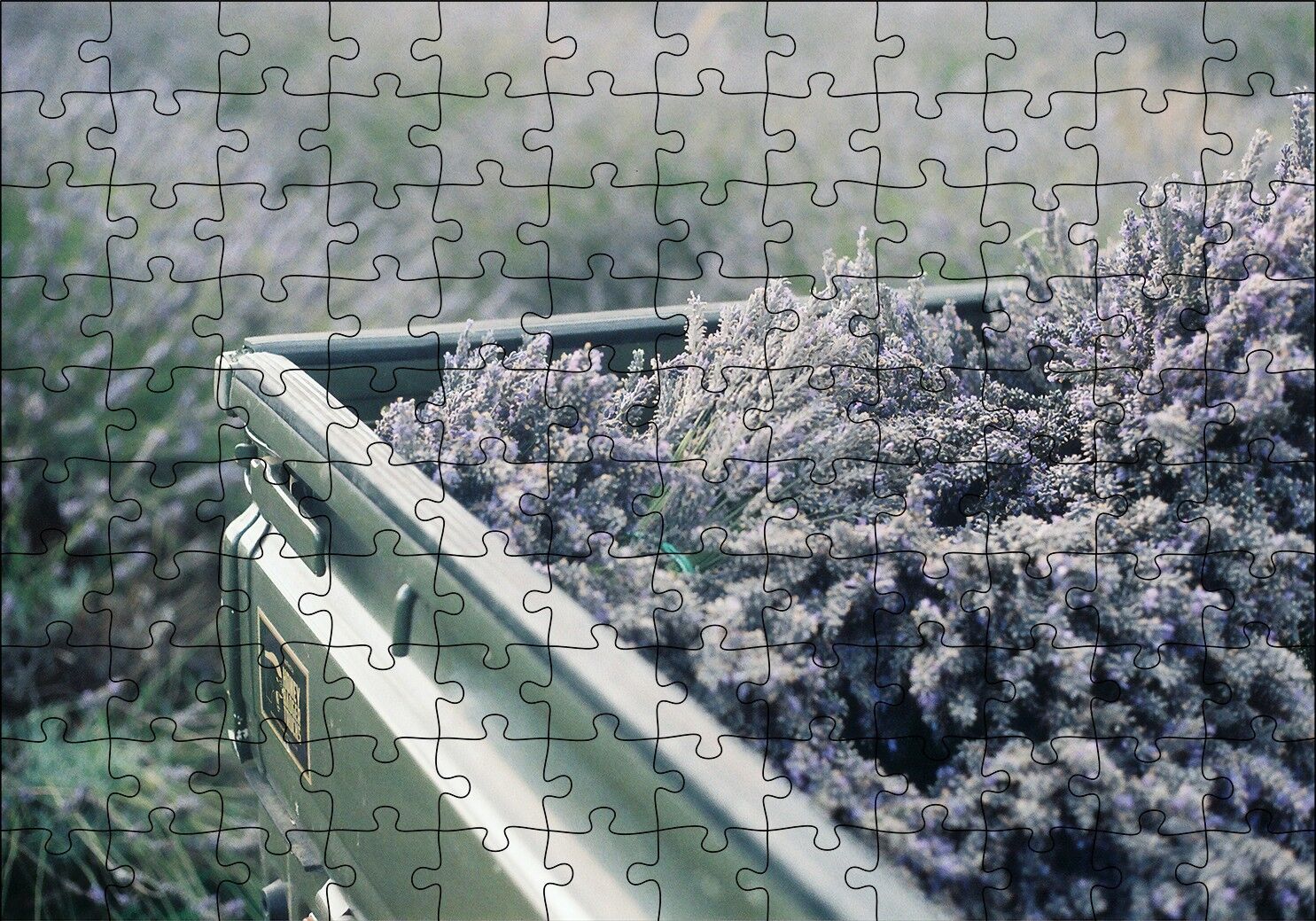 Kasada Lavantalar Puzzle Yapboz MDF Ahşap