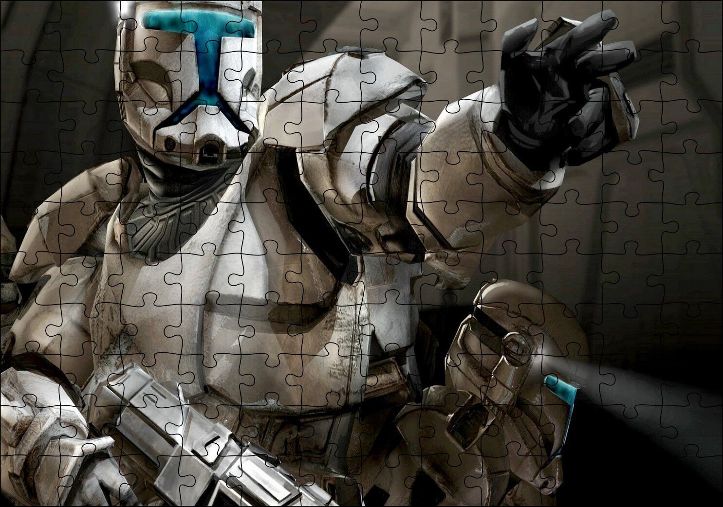 Star Wars Komando Bilim Kurgu Strateji Taktik Nişancı Görseli Puzzle Yapboz MDF Ahşap 120 Parça 24 cm X 34 cm