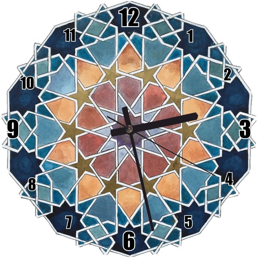 İslamiyetteki Aydınlatm Mimarisi  Mdf Ahşap Duvar Saati