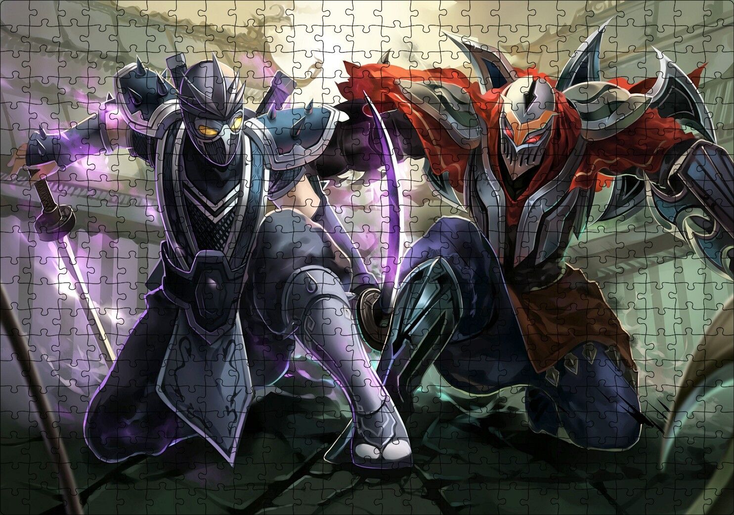 League of Legends Karakterleri Puzzle Yapboz MDF Ahşap 500 Parça 49 cm X 68 cm
