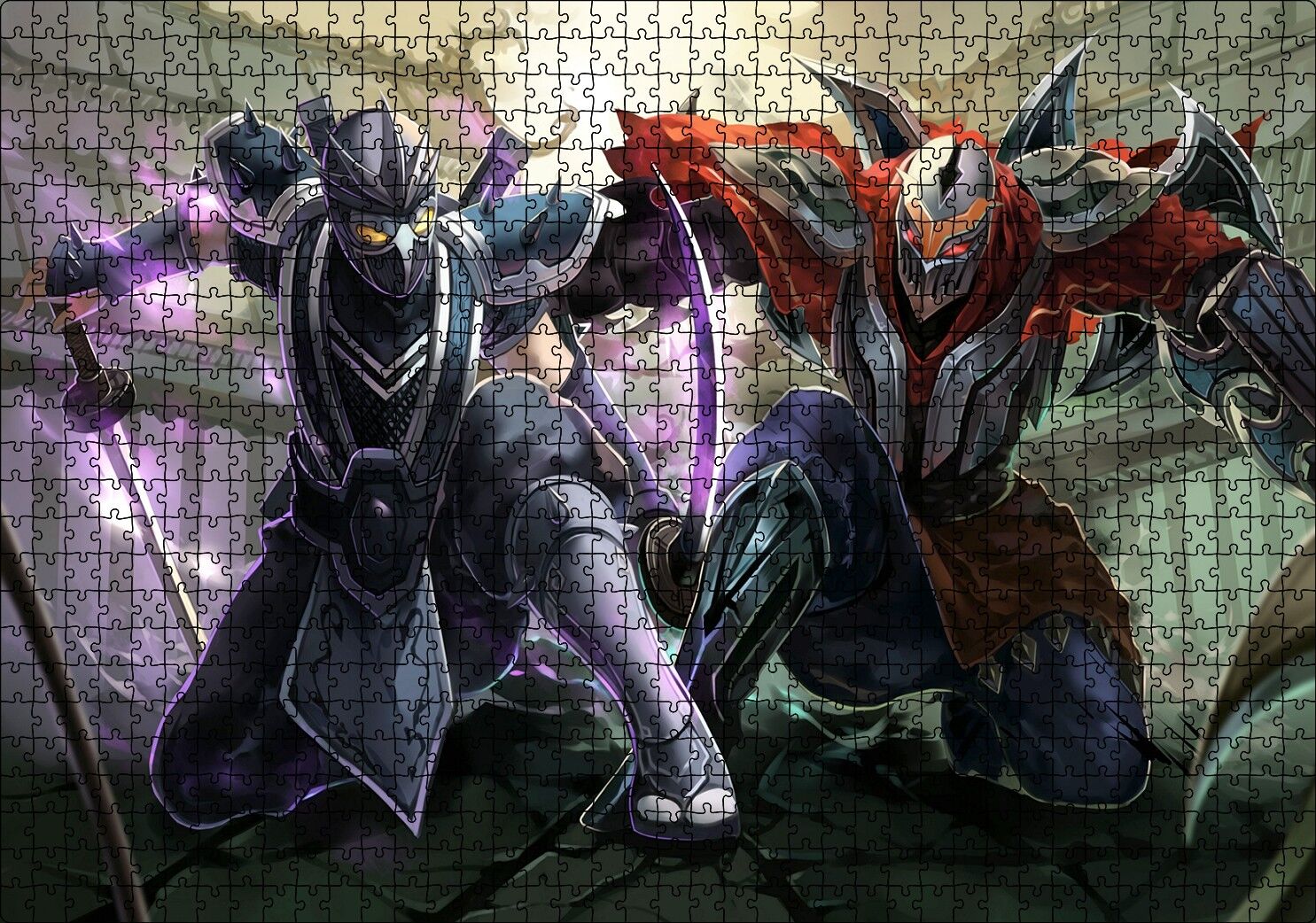 League of Legends Karakterleri Puzzle Yapboz MDF Ahşap 1000 Parça 49 cm X 68 cm