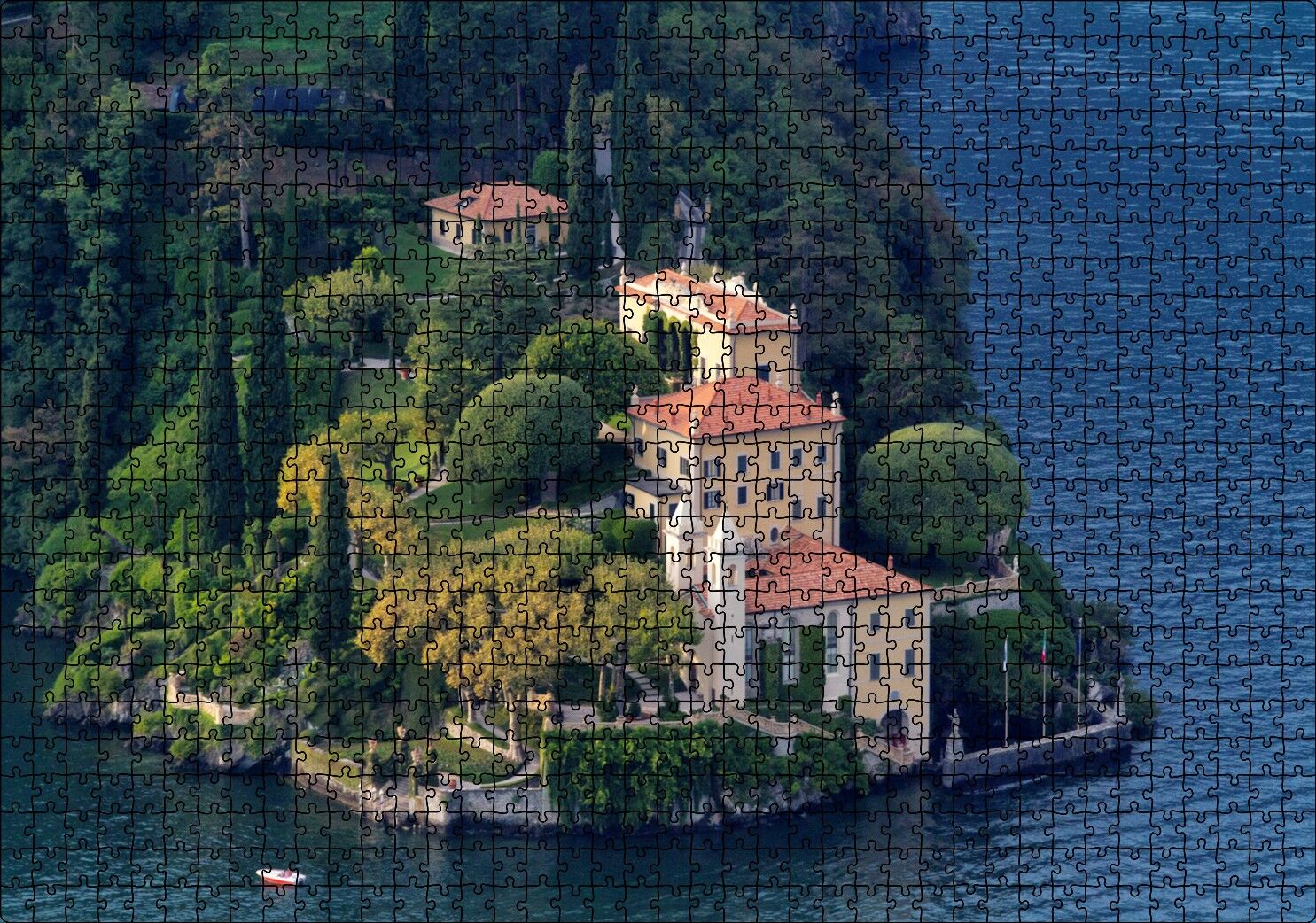 Burundaki Muhteşem Manzaralı Şatolar Puzzle Yapboz MDF Ahşap 1000 Parça 49 cm X 68 cm