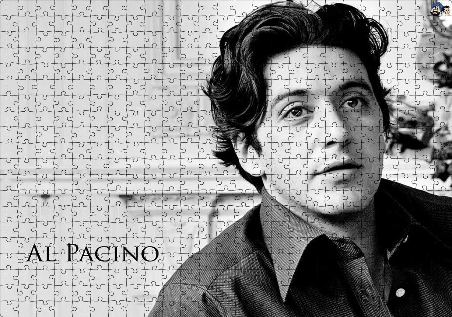 Al-Pacino Gençlik Resmi Puzzle Yapboz MDF Ahşap 500 Parça 49 cm X 68 cm