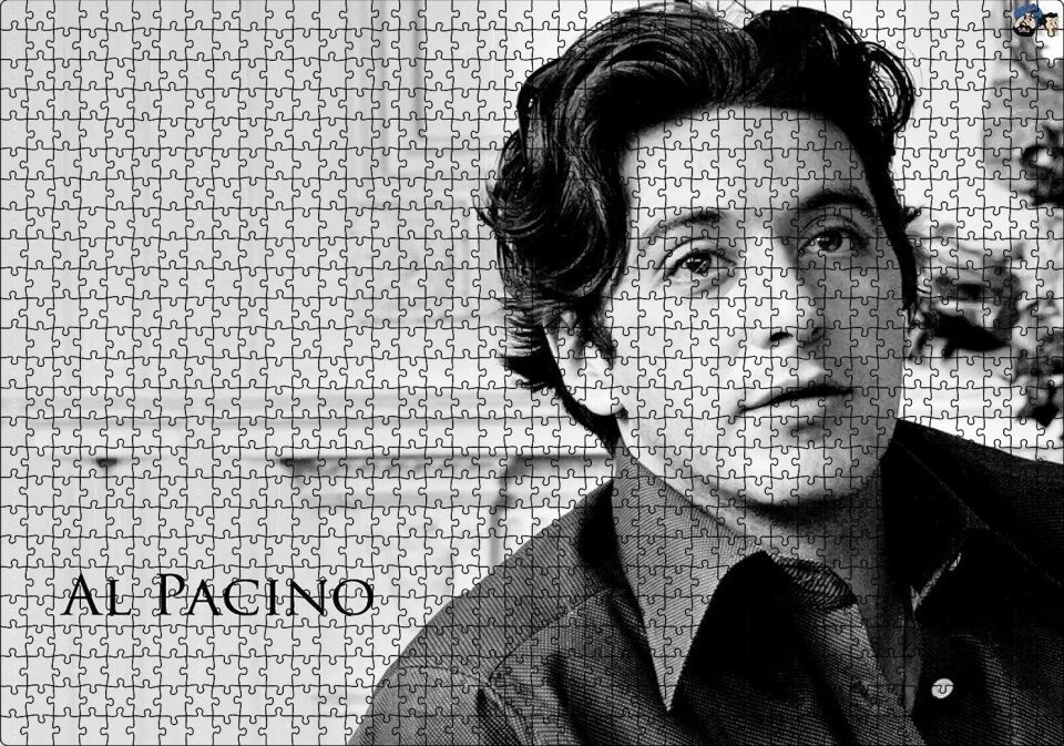 Al-Pacino Gençlik Resmi Puzzle Yapboz MDF Ahşap 1000 Parça 49 cm X 68 cm