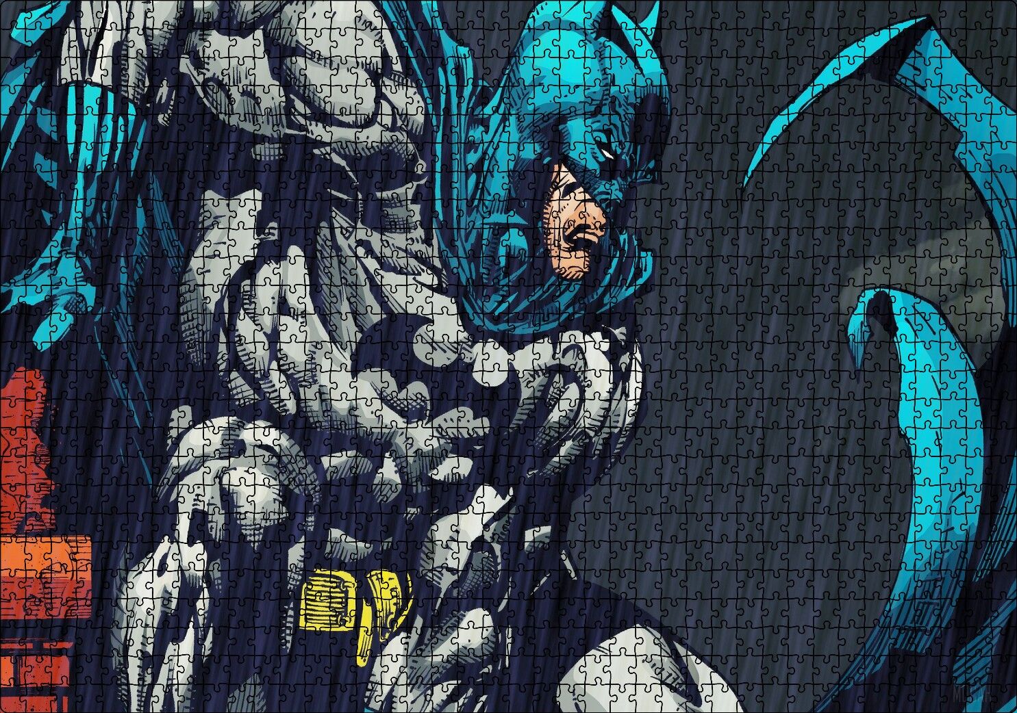 Süper Kahraman Batman Çizgi Roman Görseli Puzzle Yapboz MDF Ahşap 1000 Parça 49 cm X 68 cm