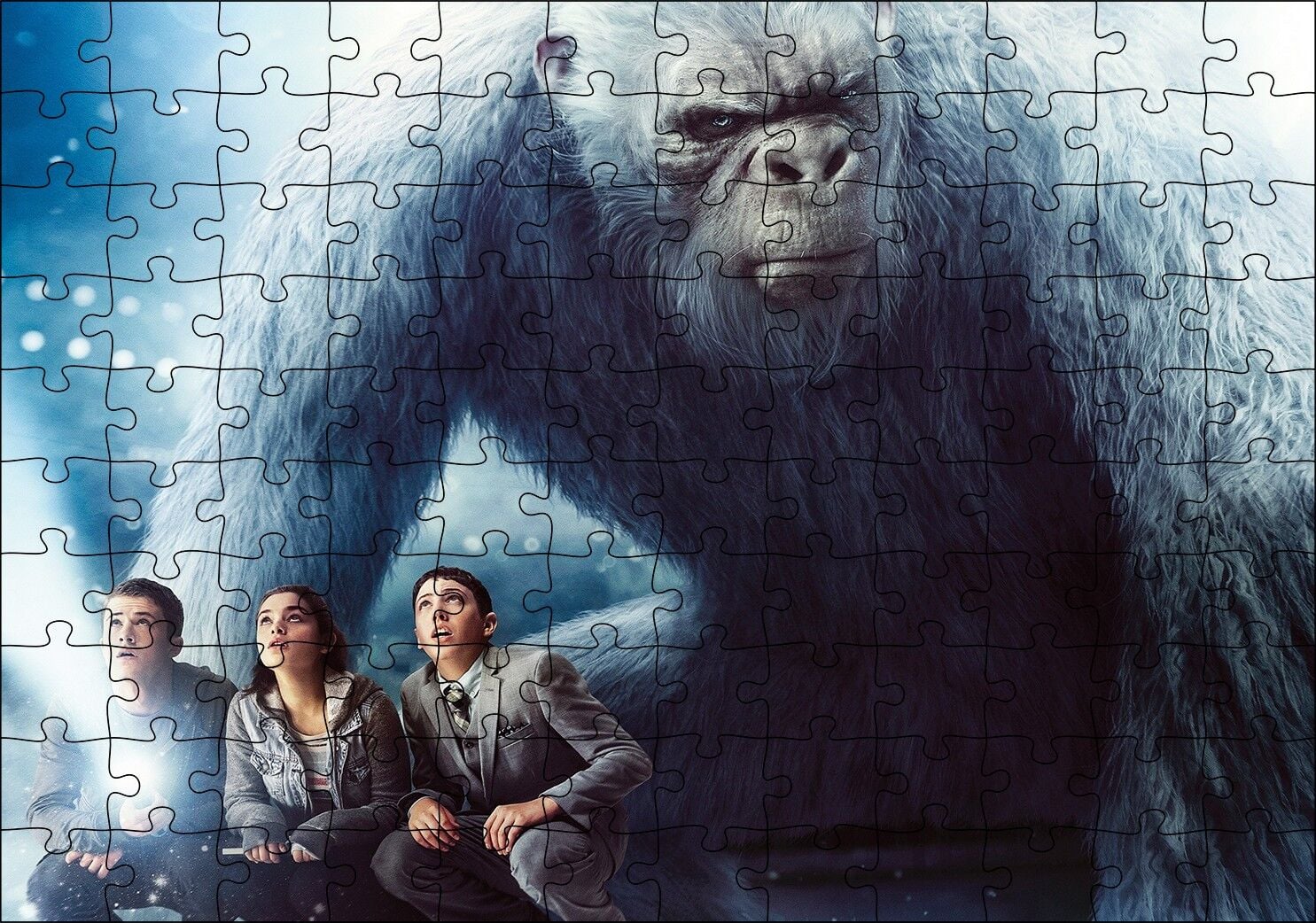 Goosebumps Film Afişi Puzzle Yapboz MDF Ahşap 120 Parça 24 cm X 34 cm