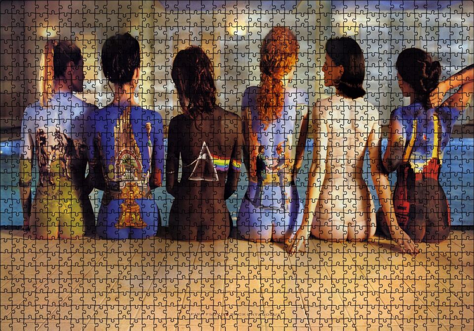Tuval Kadınlar Puzzle Yapboz MDF Ahşap 1000 Parça 49 cm X 68 cm