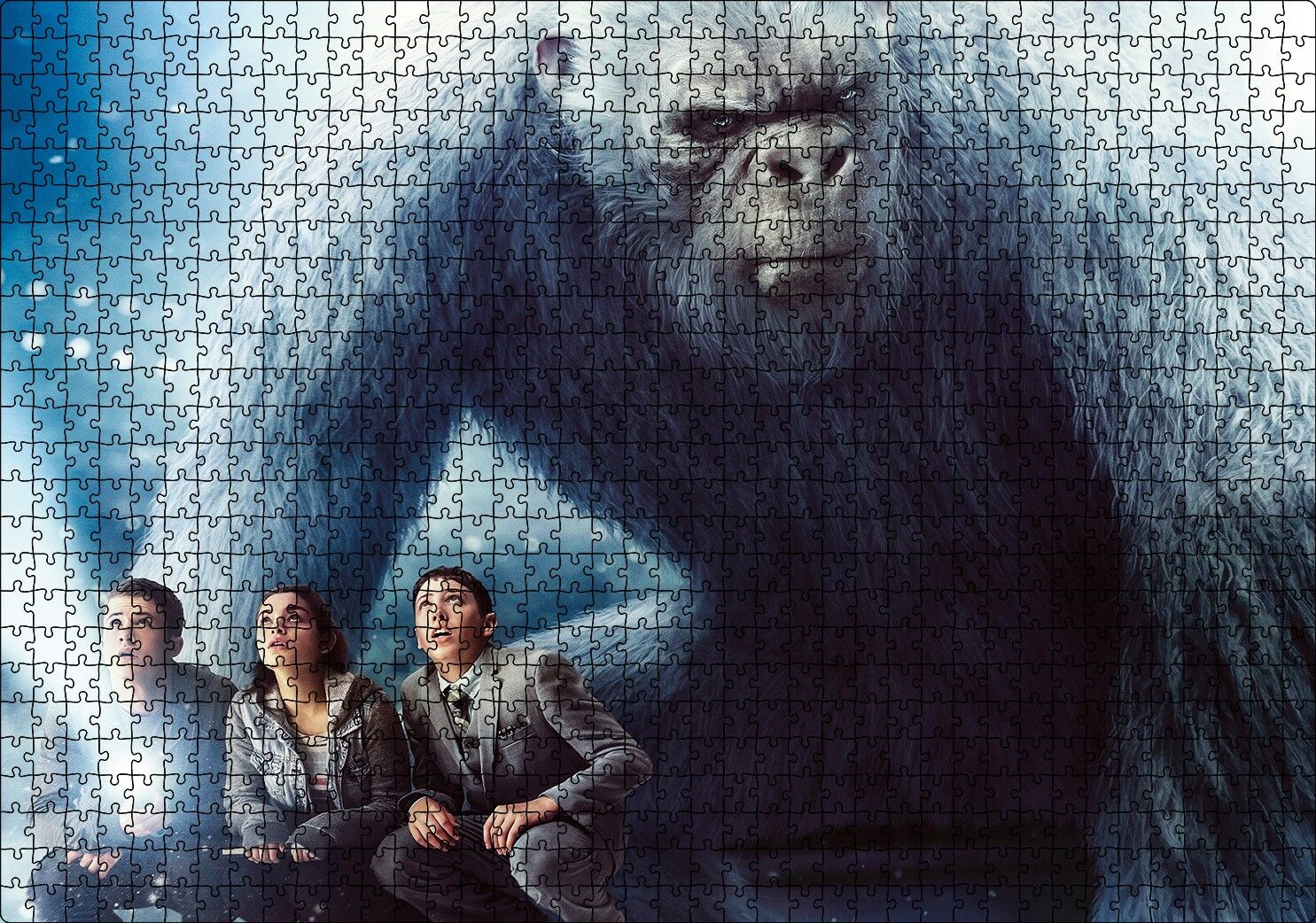 Goosebumps Film Afişi Puzzle Yapboz MDF Ahşap 1000 Parça 49 cm X 68 cm