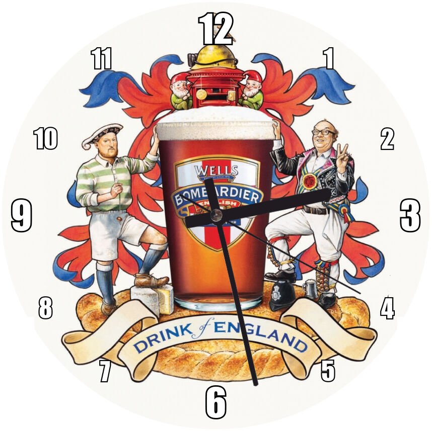 Arpa Suyu Bardağı İllüstrasyon  Mdf Ahşap Duvar Saati