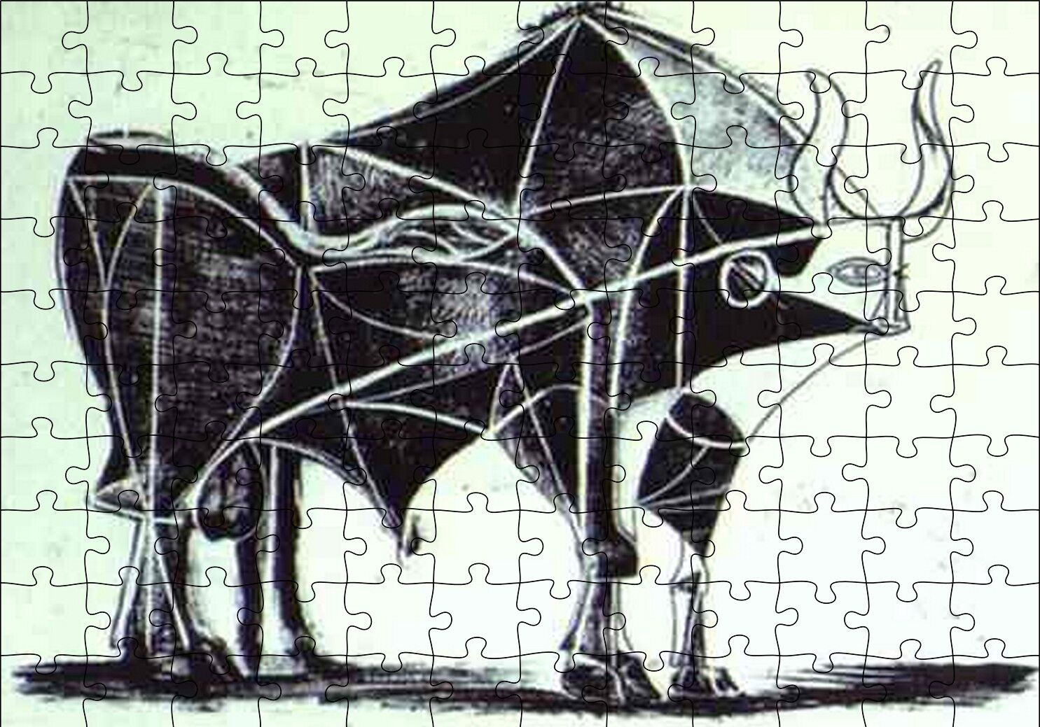 Le Taureau Puzzle Yapboz MDF Ahşap 120 Parça 24 cm X 34 cm